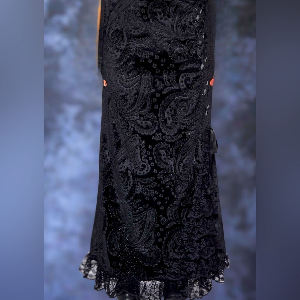 Dolls Kill X Widow Plus Veiled Sorrows Maxi Skirt